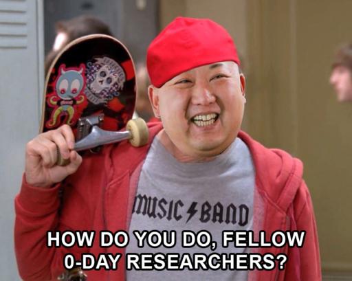 How do you do, fellow 0day researchers? - kim jong un dressed as a typical american teenager
